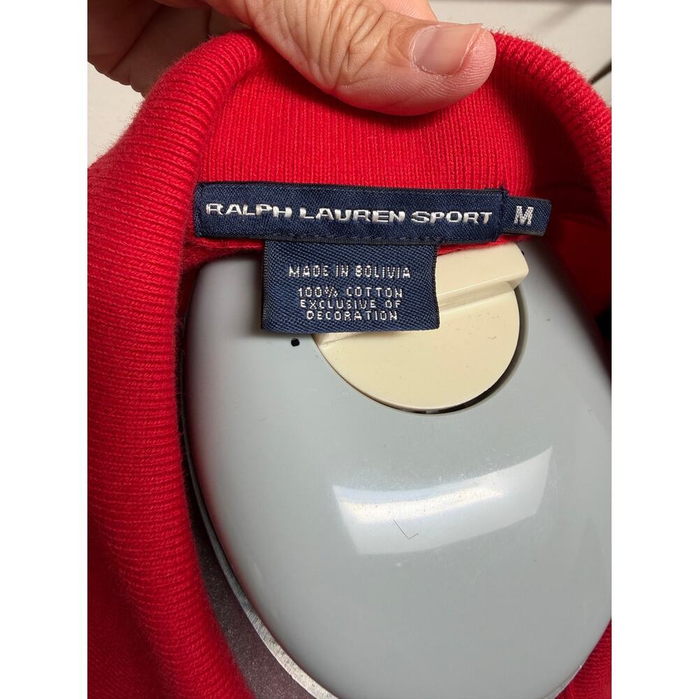 VTG Ralph Lauren Sport Colorblock Polo Dress Red Green Navy Size M - Picture 5 of 8